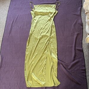 Olive Green Slip Dress